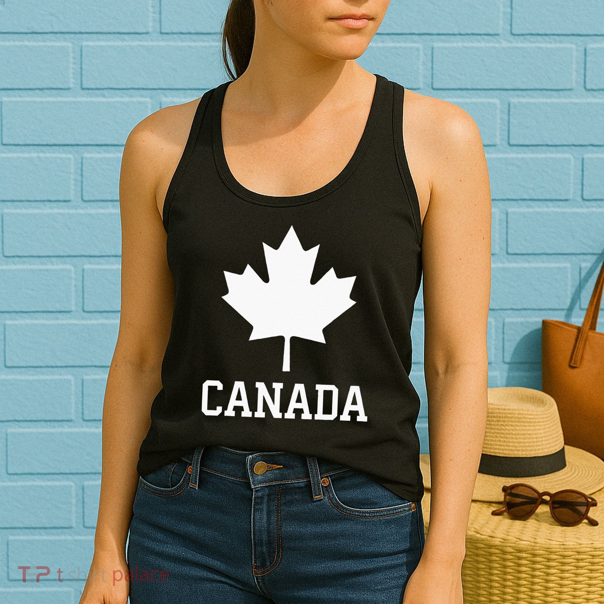Canada Women Men Kids Canadian Maple Flag Canada Day Women's Tank Top