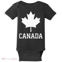 Canada Women Men Kids Canadian Maple Flag Canada Day Baby Bodysuit thumb 0