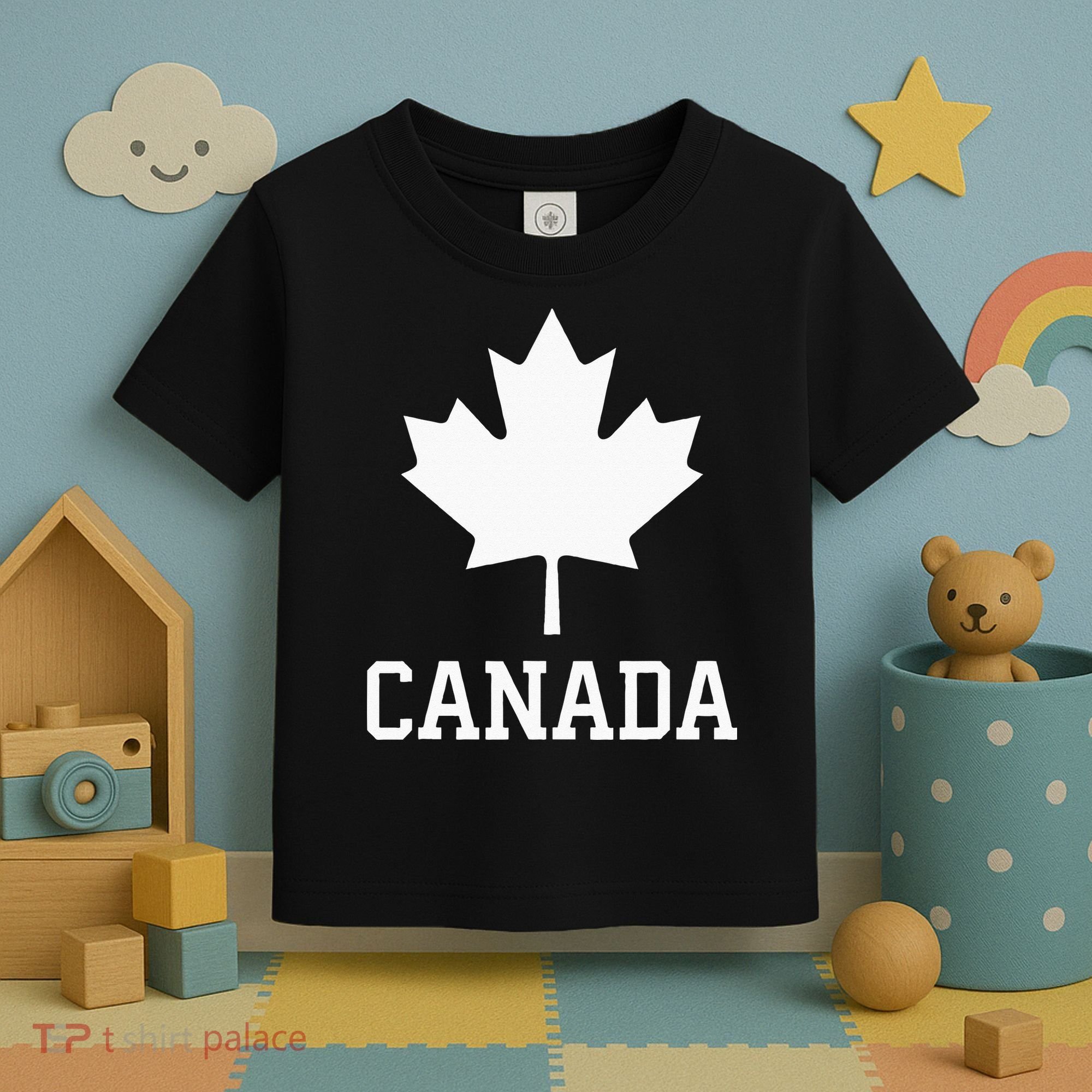 Canada Women Men Kids Canadian Maple Flag Canada Day Toddler T-Shirt