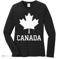 Canada Women Men Kids Canadian Maple Flag Canada Day Women's Long Sleeve Shirt thumb 0