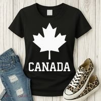 Canada Women Men Kids Canadian Maple Flag Canada Day Women's T-Shirt thumb 3