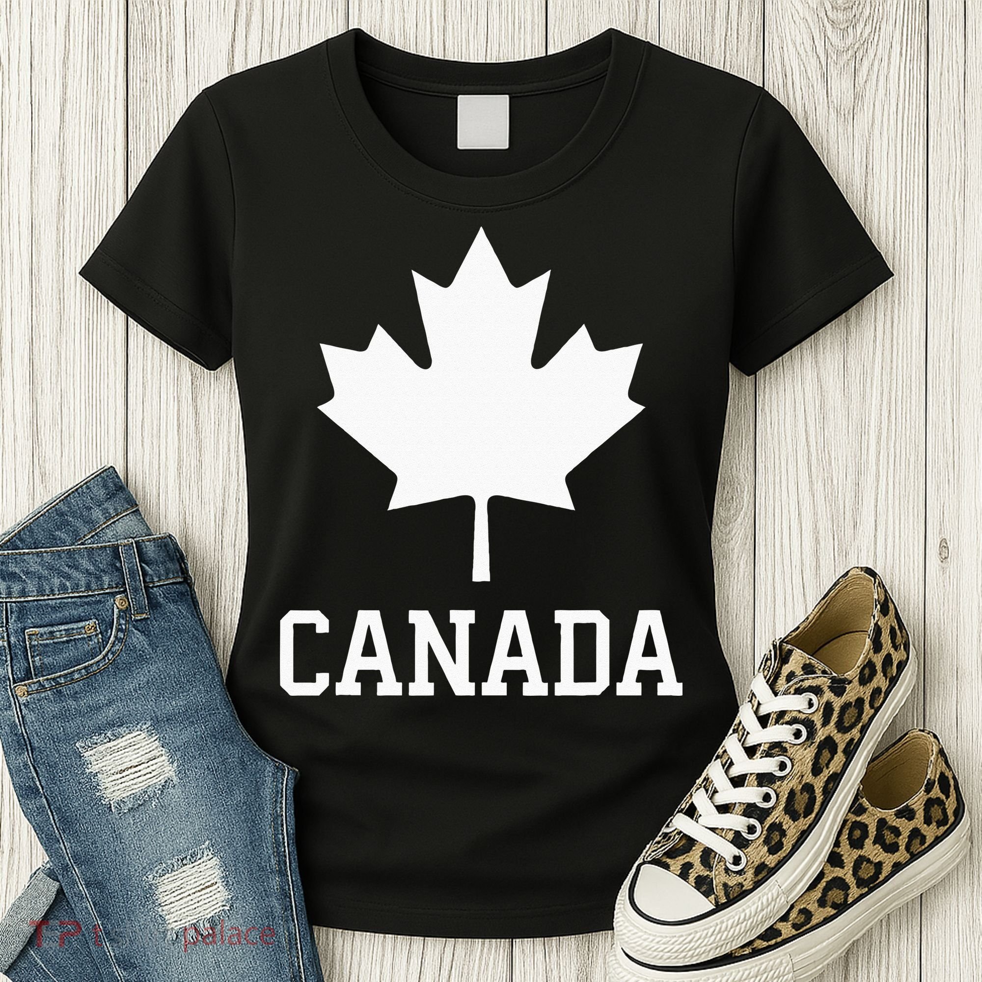 Canada Women Men Kids Canadian Maple Flag Canada Day Women's T-Shirt