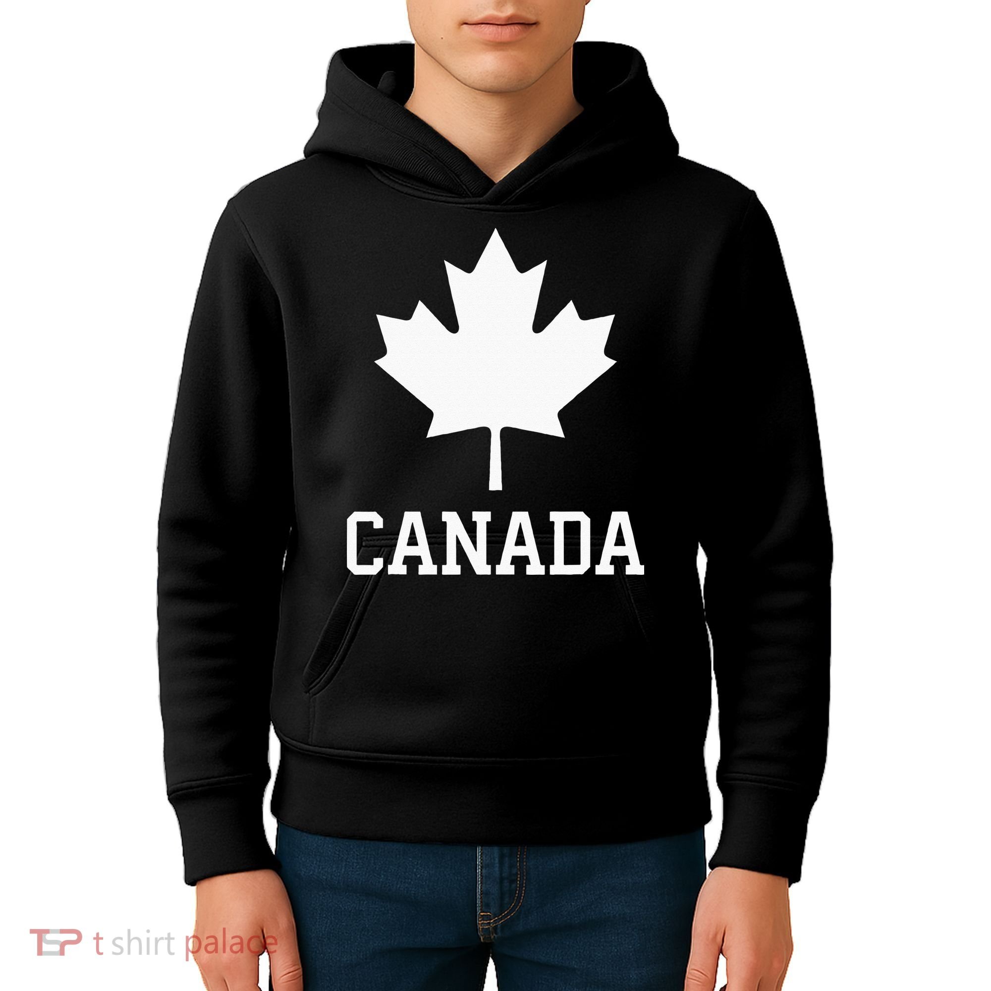 Canada Women Men Kids Canadian Maple Flag Canada Day Kids Hoodie