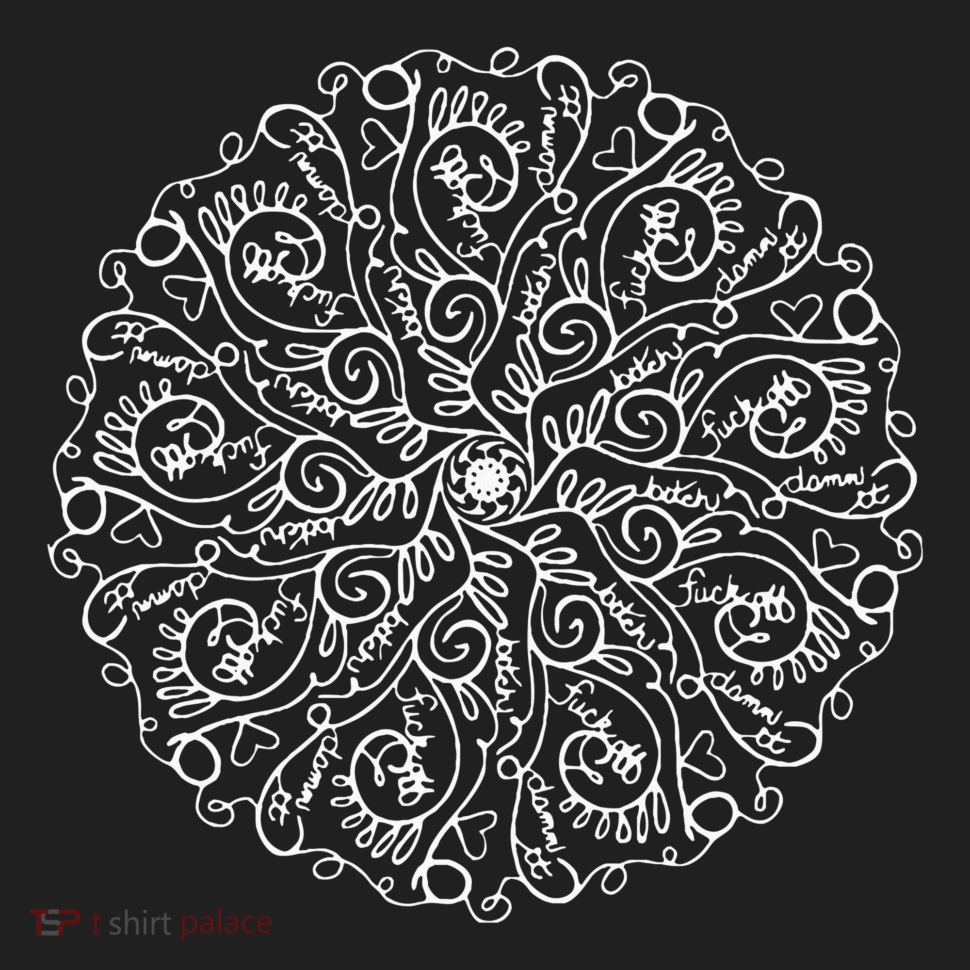 Curse Word Mandala Graphic Women's Sweatshirt