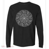 Curse Word Mandala Graphic Comfort Colors Heavyweight Long Sleeve T-Shirt thumb 0