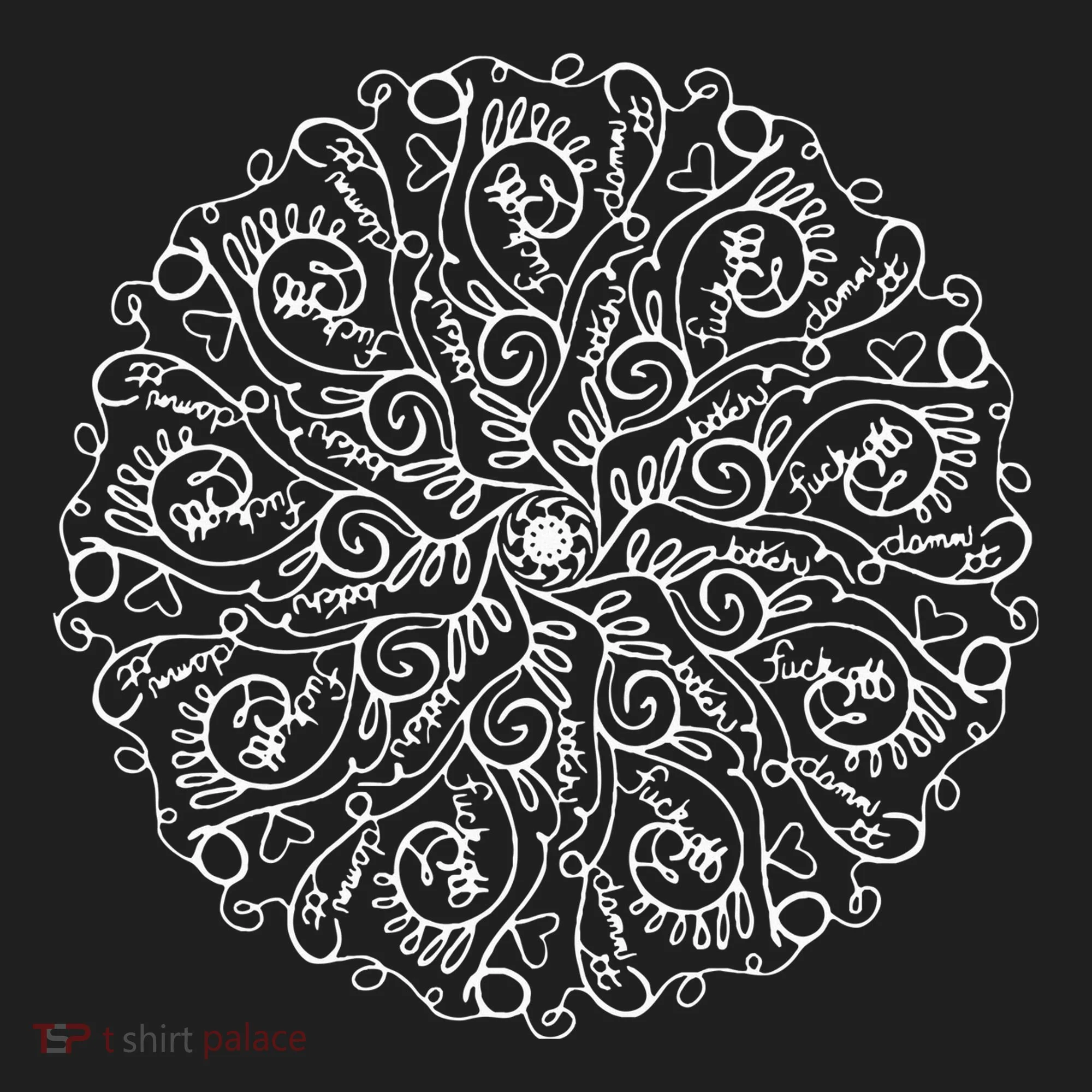 Curse Word Mandala Graphic Hat