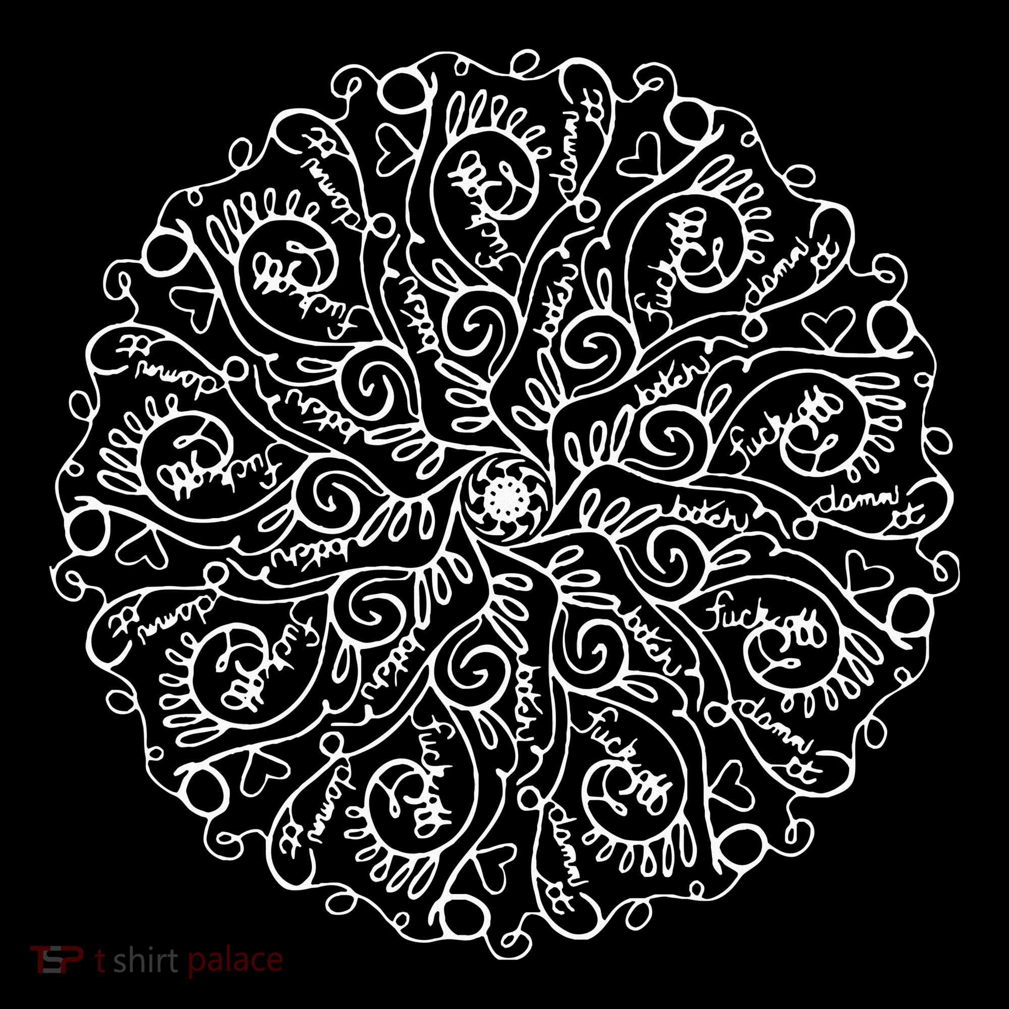 Curse Word Mandala Graphic Tank Top