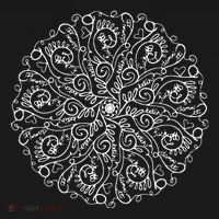 Curse Word Mandala Graphic Kids Long Sleeve Shirt thumb 2