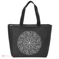 Curse Word Mandala Graphic Tote Bag thumb 0