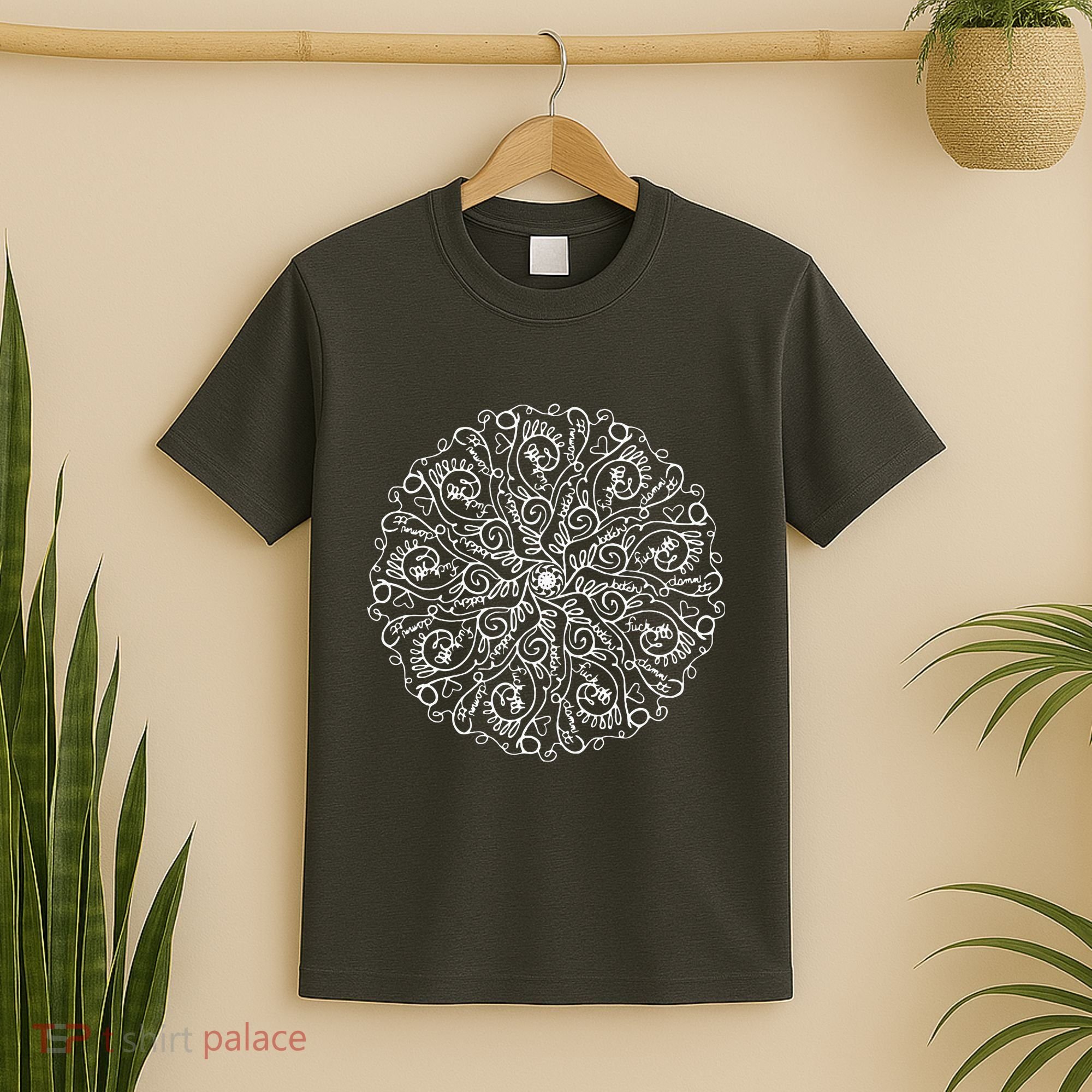 Curse Word Mandala Graphic T-Shirt
