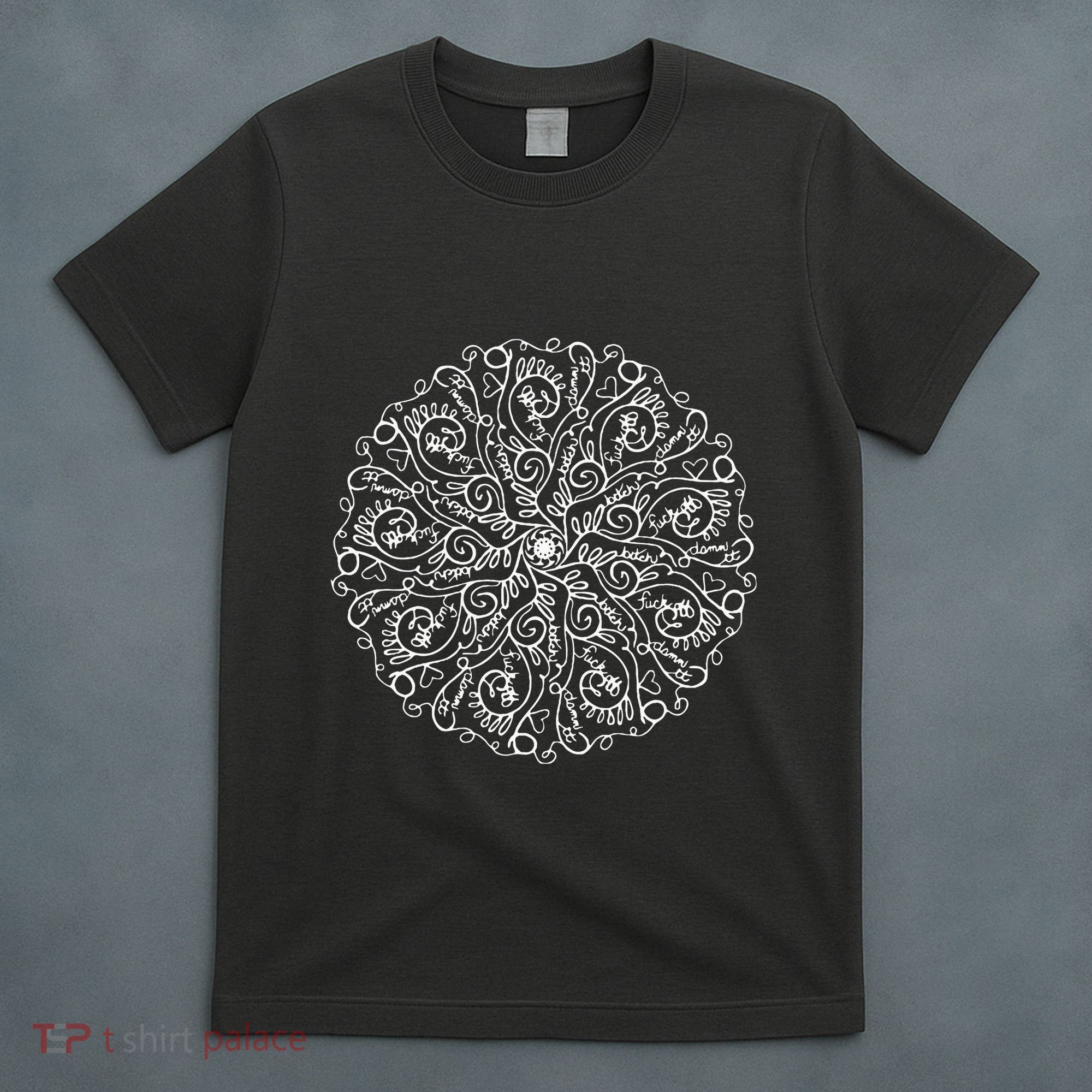 Curse Word Mandala Graphic T-Shirt