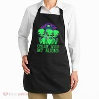 Chillin With My Aliens Group Halloween Apron thumb 2
