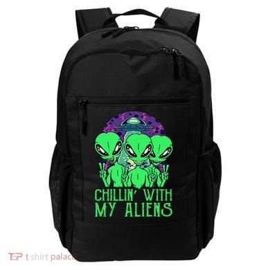 Chillin With My Aliens Group Halloween Backpack