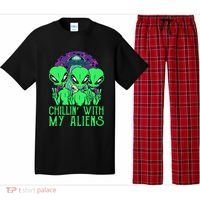 Chillin With My Aliens Group Halloween Pajama Set thumb 0