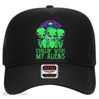 Chillin With My Aliens Group Halloween Hat thumb 0