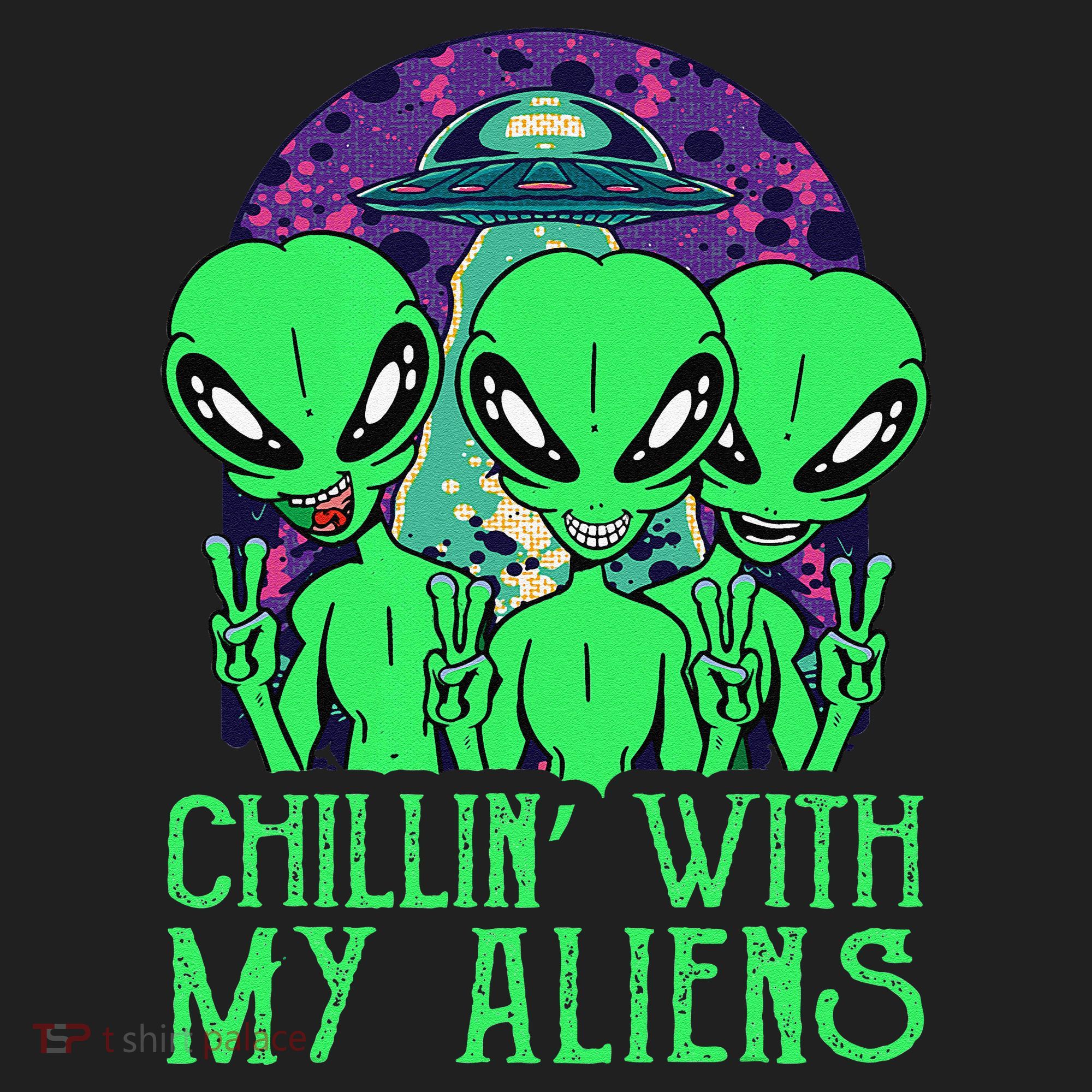 Chillin With My Aliens Group Halloween Hat