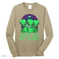 Chillin With My Aliens Group Halloween Long Sleeve Shirt thumb 0