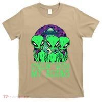 Chillin With My Aliens Group Halloween T-Shirt thumb 0