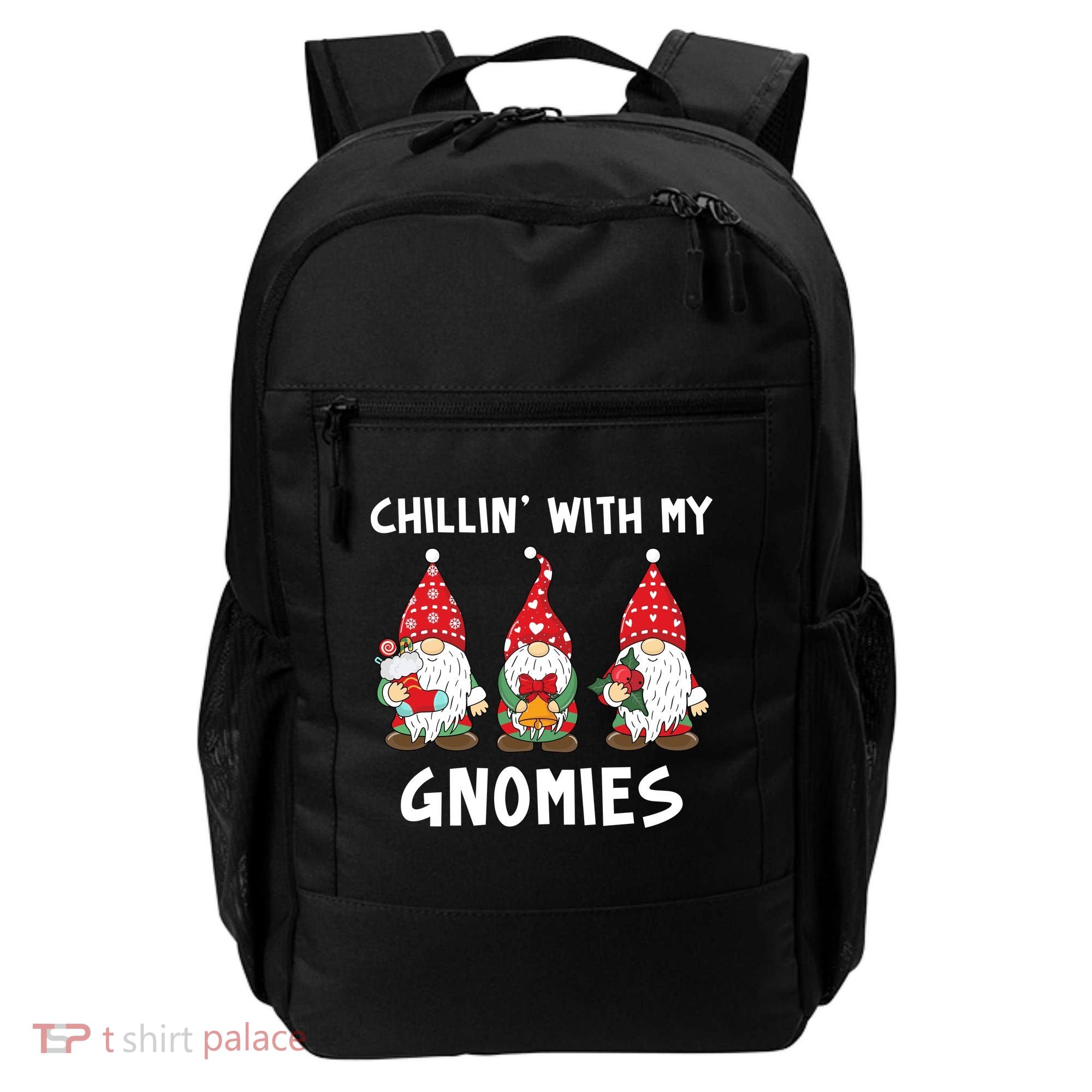 Chillin With My Gnomies Christmas Holiday Backpack