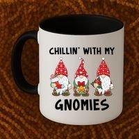 Chillin With My Gnomies Christmas Holiday Coffee Mug thumb 2