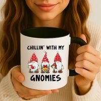 Chillin With My Gnomies Christmas Holiday Coffee Mug thumb 3