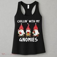 Chillin With My Gnomies Christmas Holiday Women's Tank Top thumb 3