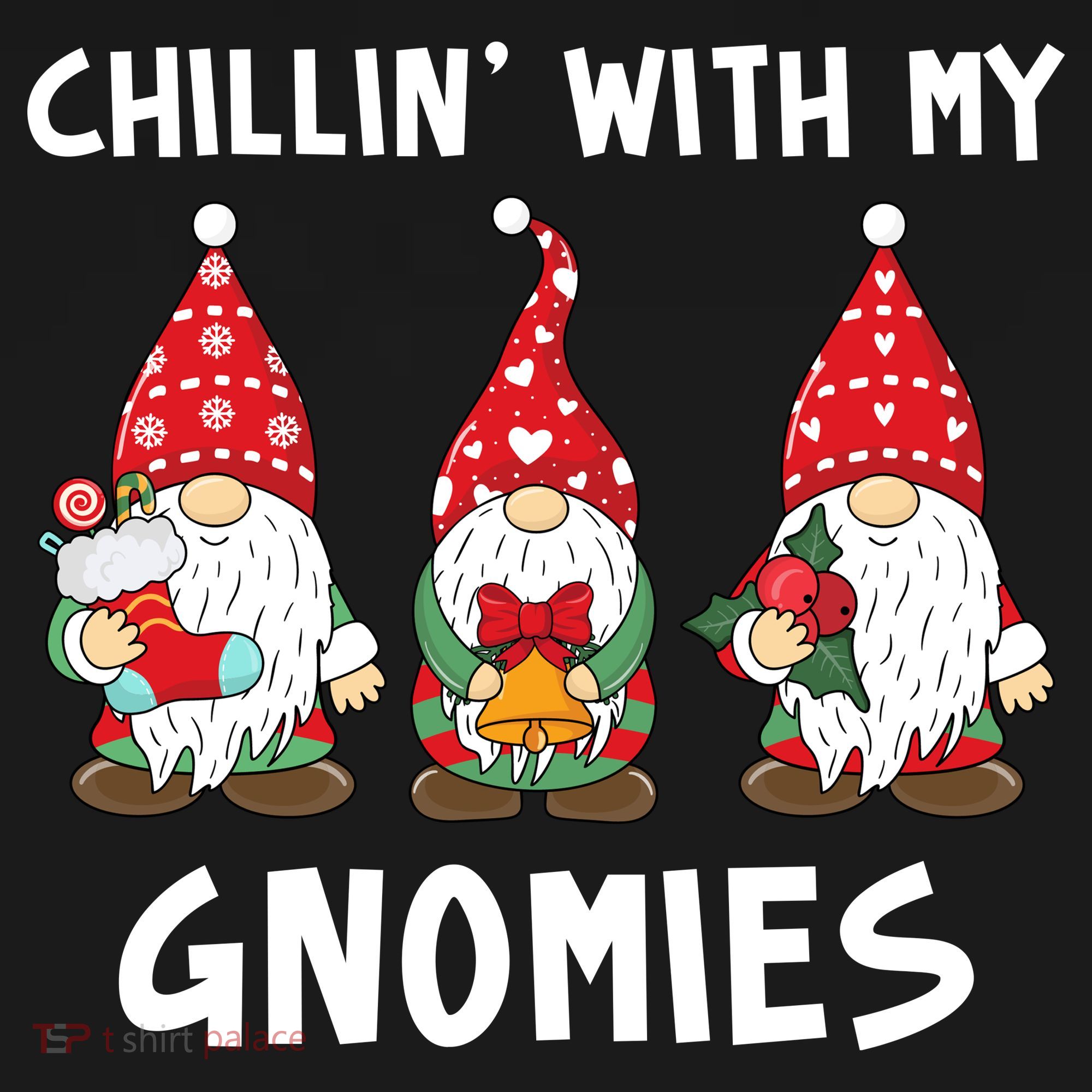 Chillin With My Gnomies Christmas Holiday Women's Tank Top