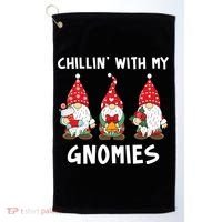 Chillin With My Gnomies Christmas Holiday Golf Towel thumb 0