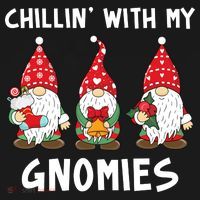 Chillin With My Gnomies Christmas Holiday Tote Bag thumb 4