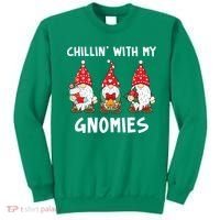 Chillin With My Gnomies Christmas Holiday Sweatshirt thumb 0