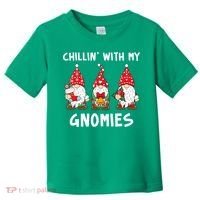 Chillin With My Gnomies Christmas Holiday Toddler T-Shirt thumb 0