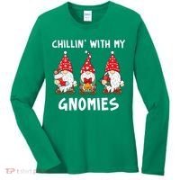 Chillin With My Gnomies Christmas Holiday Women's Long Sleeve Shirt thumb 0