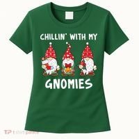 Chillin With My Gnomies Christmas Holiday Women's T-Shirt thumb 0