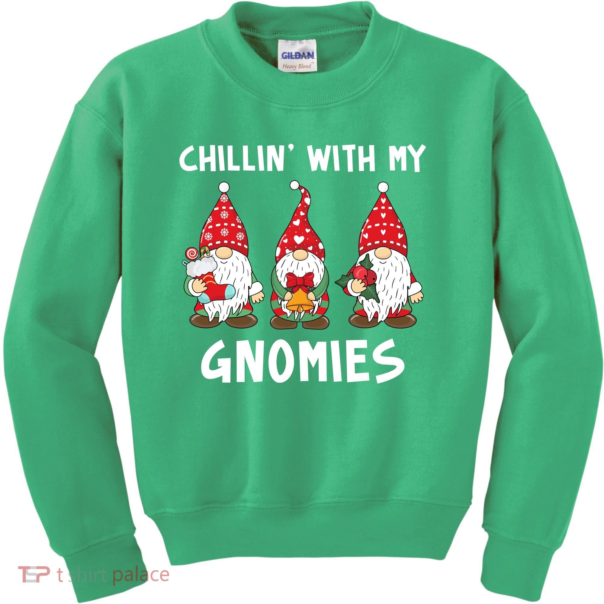 Chillin With My Gnomies Christmas Holiday Kids Sweatshirt