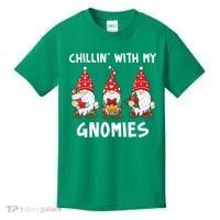 Chillin With My Gnomies Christmas Holiday Kids T-Shirt thumb 0