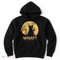 Cat What Murderous Black Cat Halloween Day Hoodie thumb 0