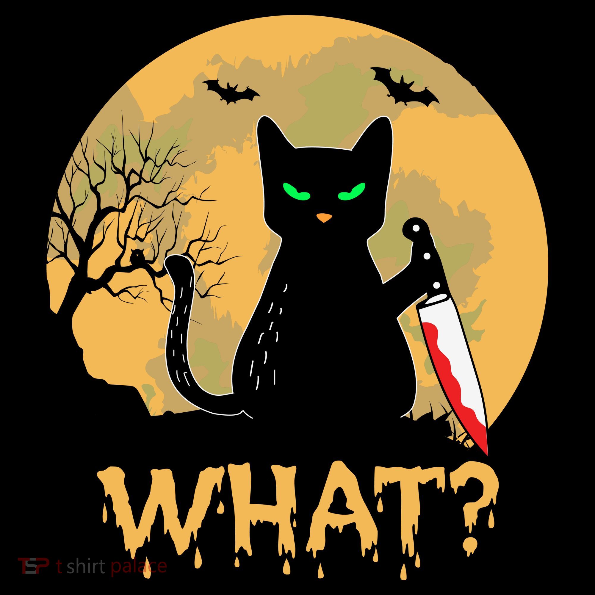 Cat What Murderous Black Cat Halloween Day Sweatshirt