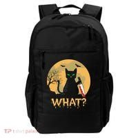 Cat What Murderous Black Cat Halloween Day Backpack thumb 0