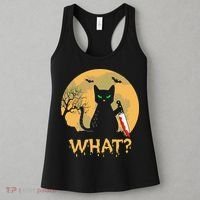 Cat What Murderous Black Cat Halloween Day Women's Tank Top thumb 3