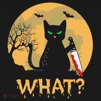 Cat What Murderous Black Cat Halloween Day Baby Bodysuit thumb 2