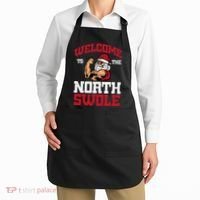 Christmas Welcome North Swole Xmas Muscle Gym Apron thumb 2