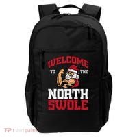 Christmas Welcome North Swole Xmas Muscle Gym Backpack thumb 0