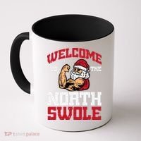 Christmas Welcome North Swole Xmas Muscle Gym Coffee Mug thumb 0