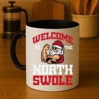 Christmas Welcome North Swole Xmas Muscle Gym Coffee Mug thumb 4