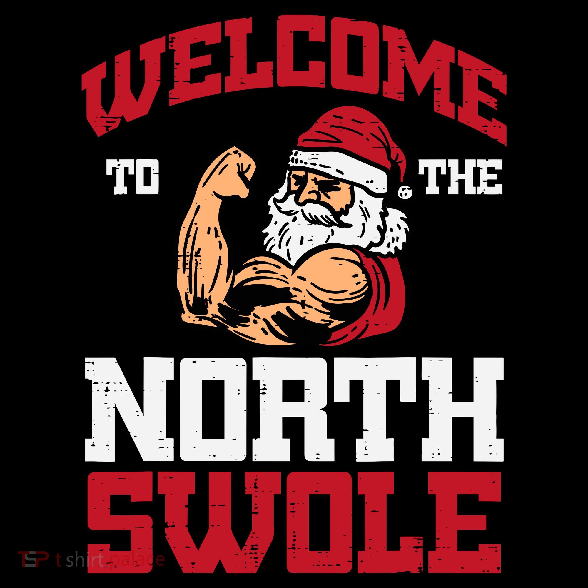 Christmas Welcome North Swole Xmas Muscle Gym Coffee Mug