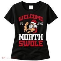Christmas Welcome North Swole Xmas Muscle Gym Women's T-Shirt thumb 0