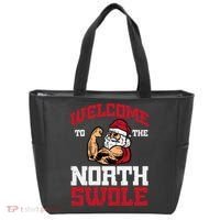 Christmas Welcome North Swole Xmas Muscle Gym Tote Bag thumb 0