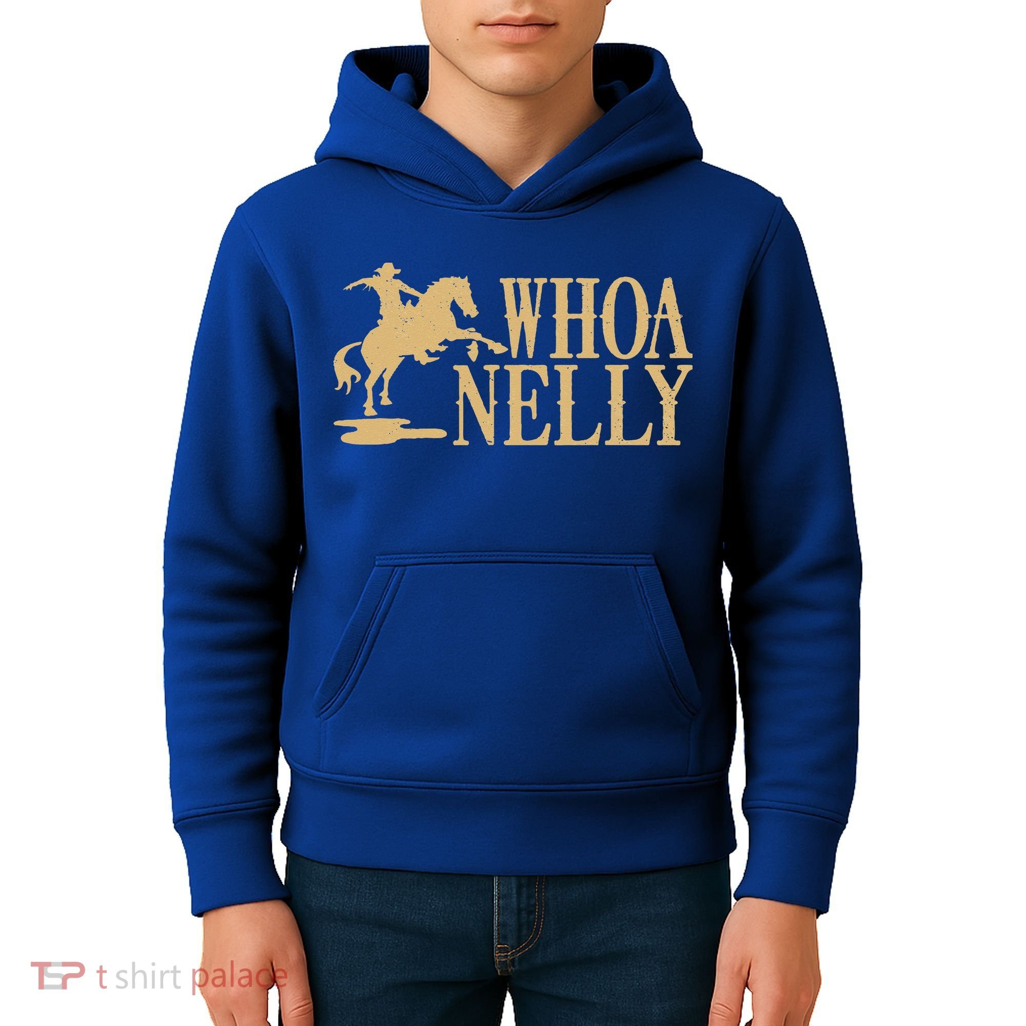 Casual Whoa Nelly Horse Country Kids Hoodie