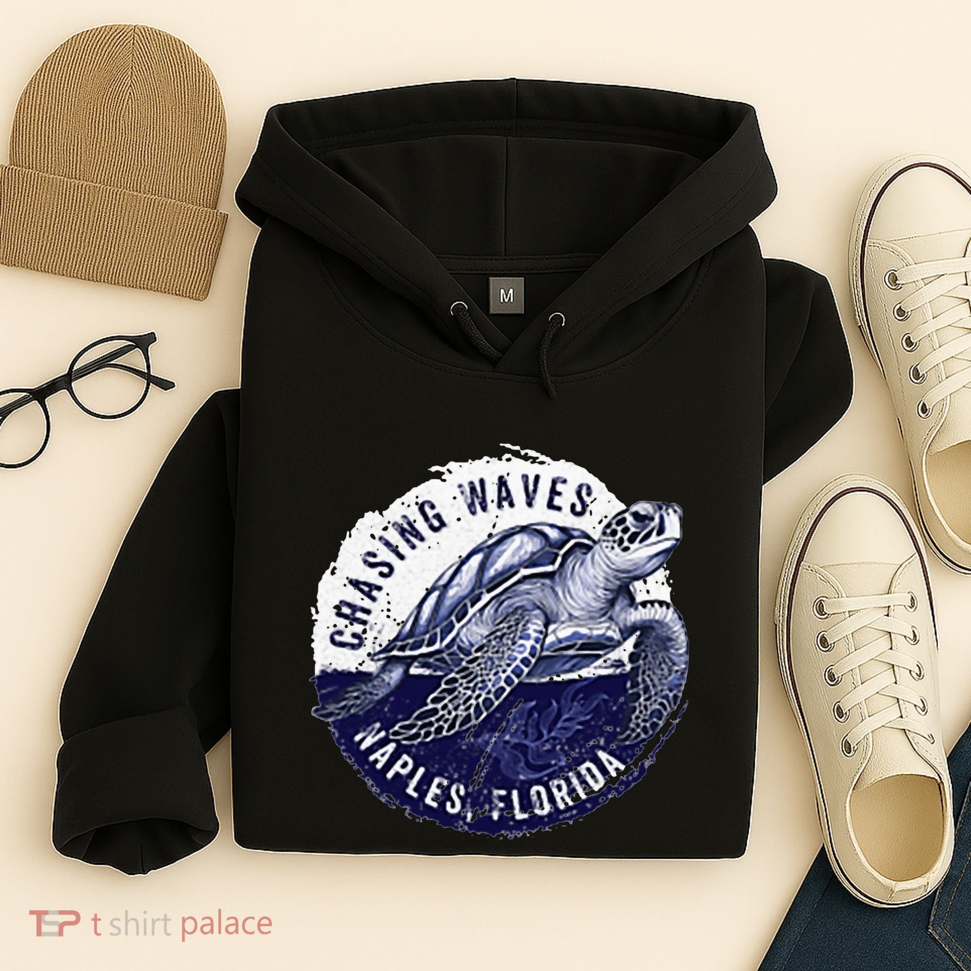 Chasing Waves Naples Florida Hoodie