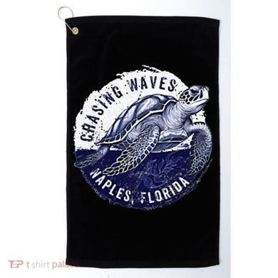 Chasing Waves Naples Florida Golf Towel